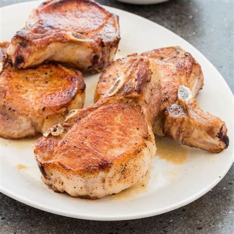 pan seared thick cut pork chops